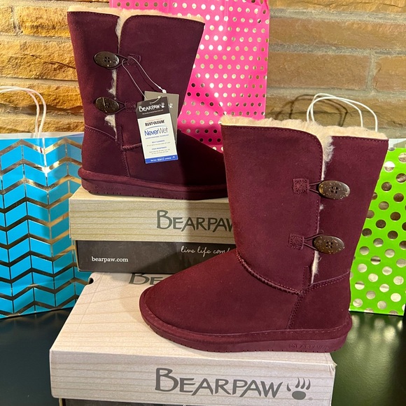 BearPaw Other - BearPaw Boots Side Toggle (SZ-4 Big Girl) Free Cozy Socks W/ Purchase
